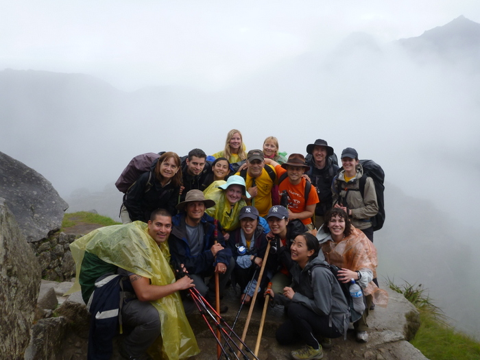 Machu Picchu group shot