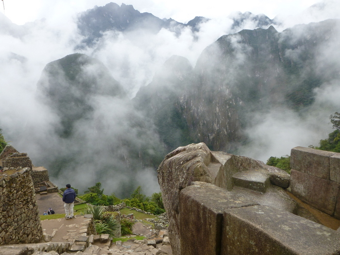 Machu Picchu Clouds Burning Off